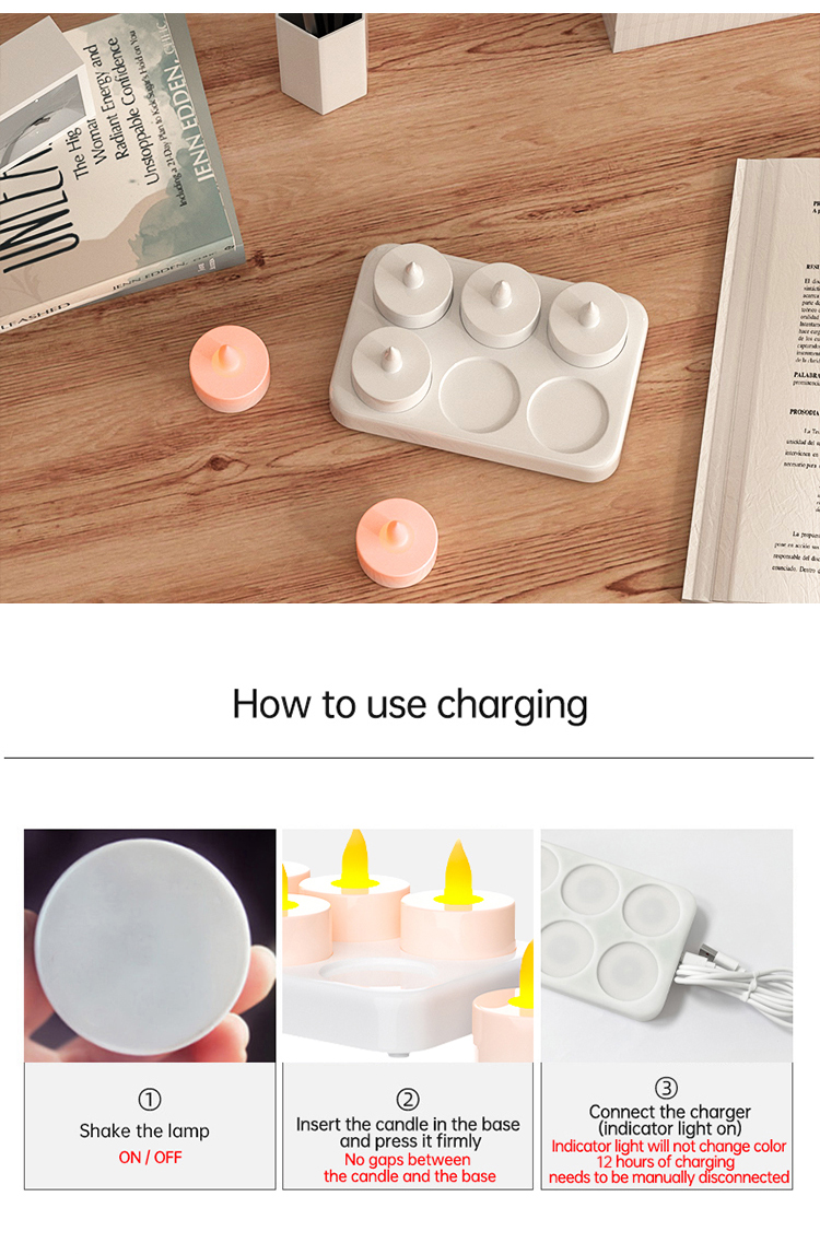 six candle lamps